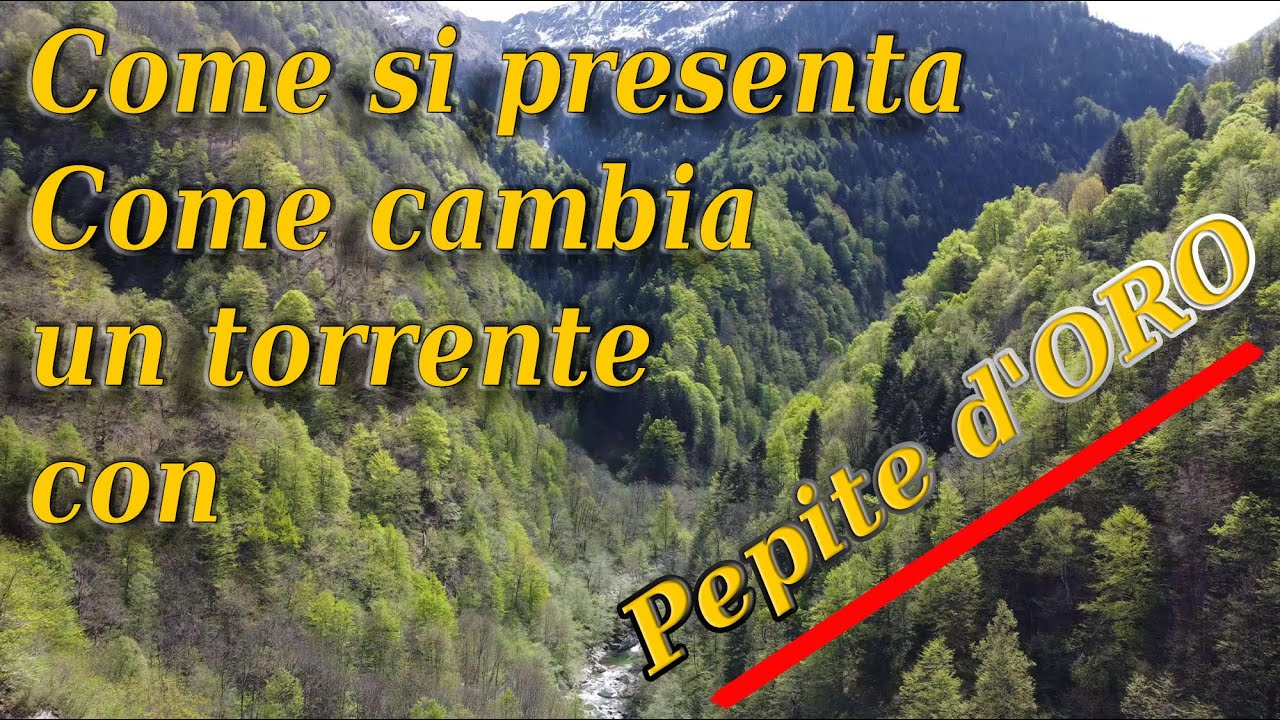Come si presenta e come cambia un torrente con pepite d'oro in Italia