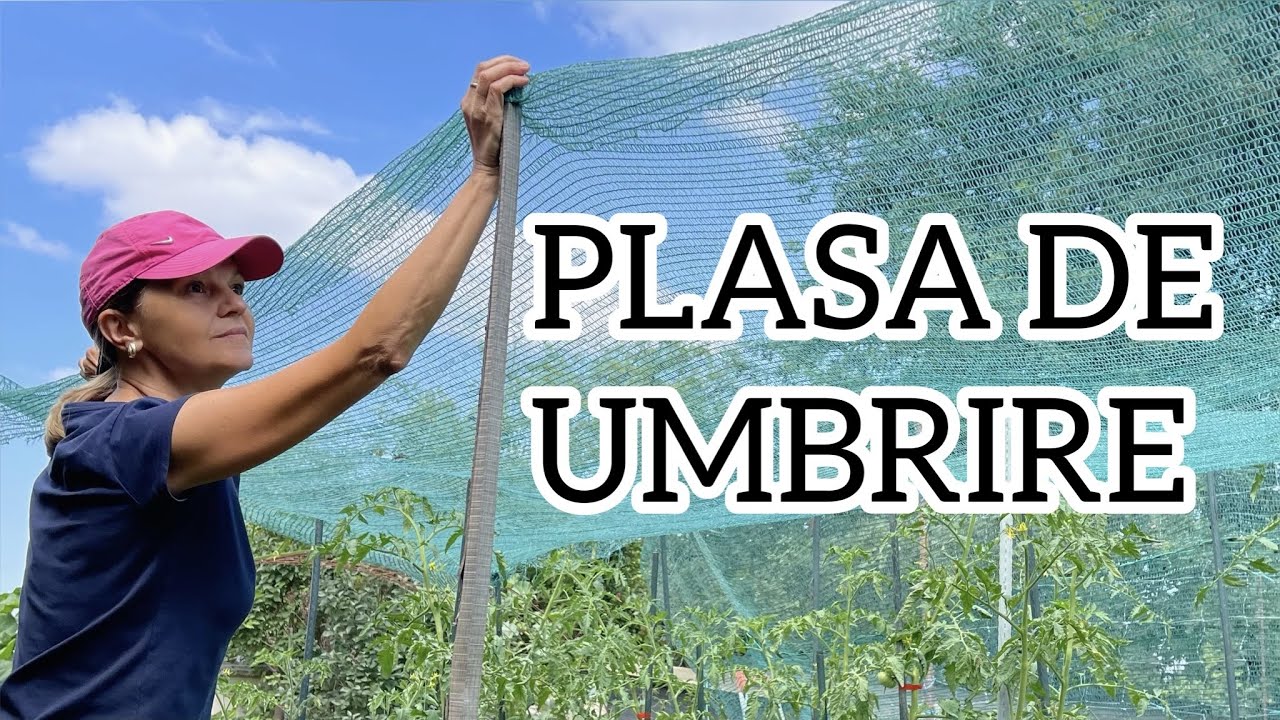 Plasa de umbrire. Gradul de umbrire si montarea in gradina de legume de langa casa