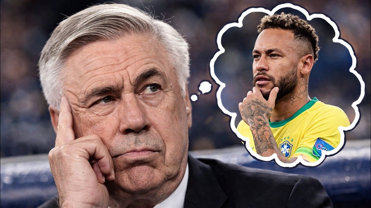 Ancelotti, não convoca Neymar para os amistosos de março.
