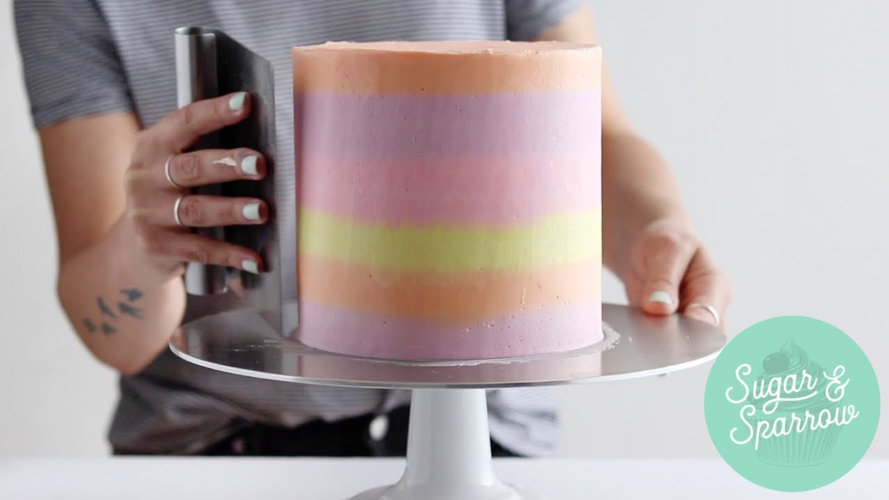 How To Create Striped Buttercream Cakes