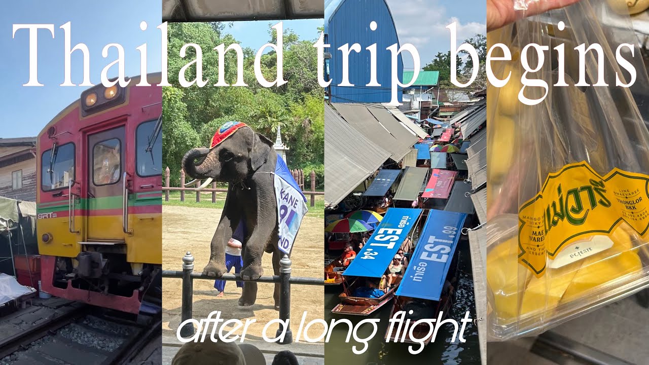 【一人旅】タイ観光vlog①🇹🇭🐘6時間フライトのその後