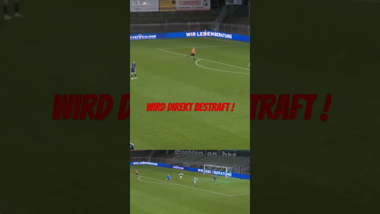 Krasser Fehler! #flutlichtspiel #vfb #regionalliganord #fu&szlig;ballhighlights