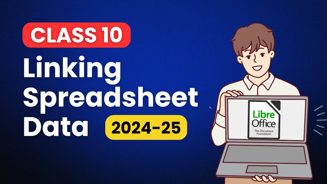 Linking Spreadsheet Data Class 10 LibreOffice | Electronic Spreadsheet class 10 IT using LibreOffice