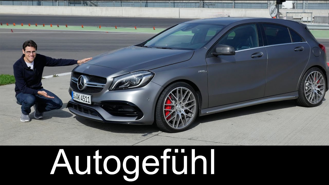 Mercedes-AMG A45 FULL REVIEW test driven A-Class A-Klasse Facelift A200d & A250 Sport all-new neu