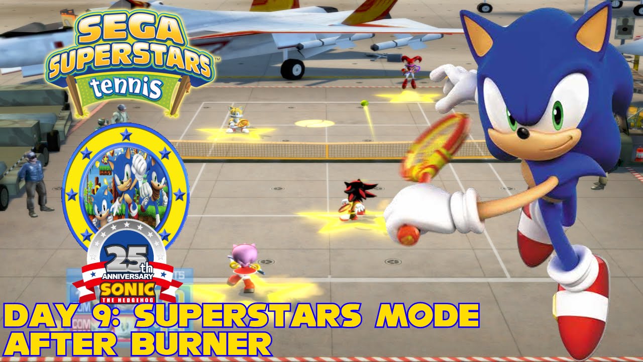 SEGA Superstars Tennis | Day 9 | Superstars Mode | After Burner | 