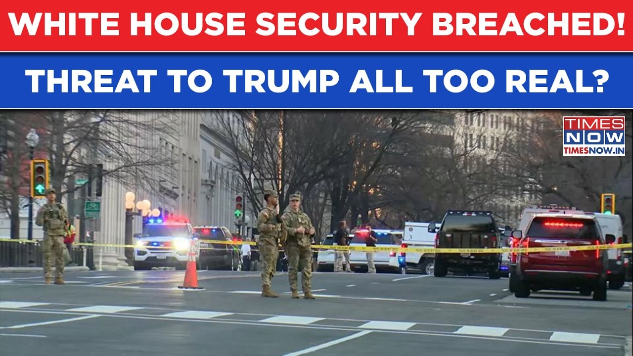 White House Security Breach: Huge US Scare After Van Crashed Through Barricade| Trump At Risk?