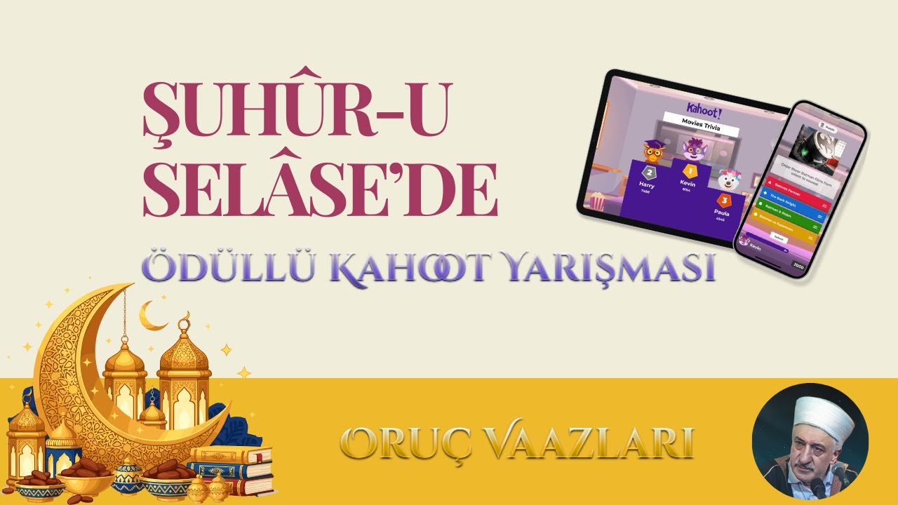 KAHOOT | Ödüllü Oruç Vaazları Kahoot Yarışması