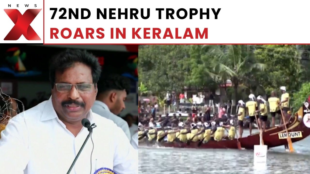 Watch the Historic Moment: 72nd Nehru Trophy Boat Race Roars at Punnamada Lake | NewsX