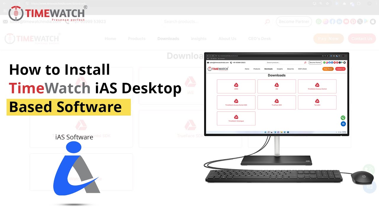 Complete Guide to iAS Attendance Software Installation & Biometric Device Setup | TimeWatch