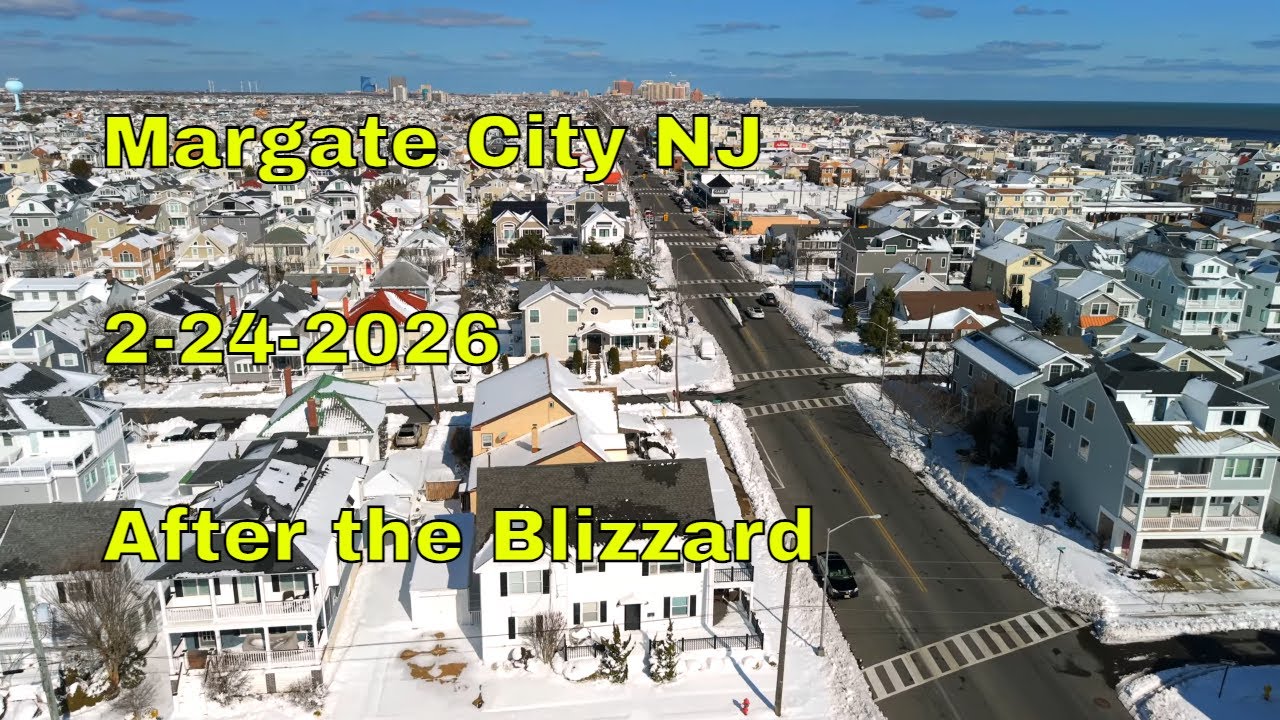 Margate City NJ Streets: After the Blizzard of 2-23-2026