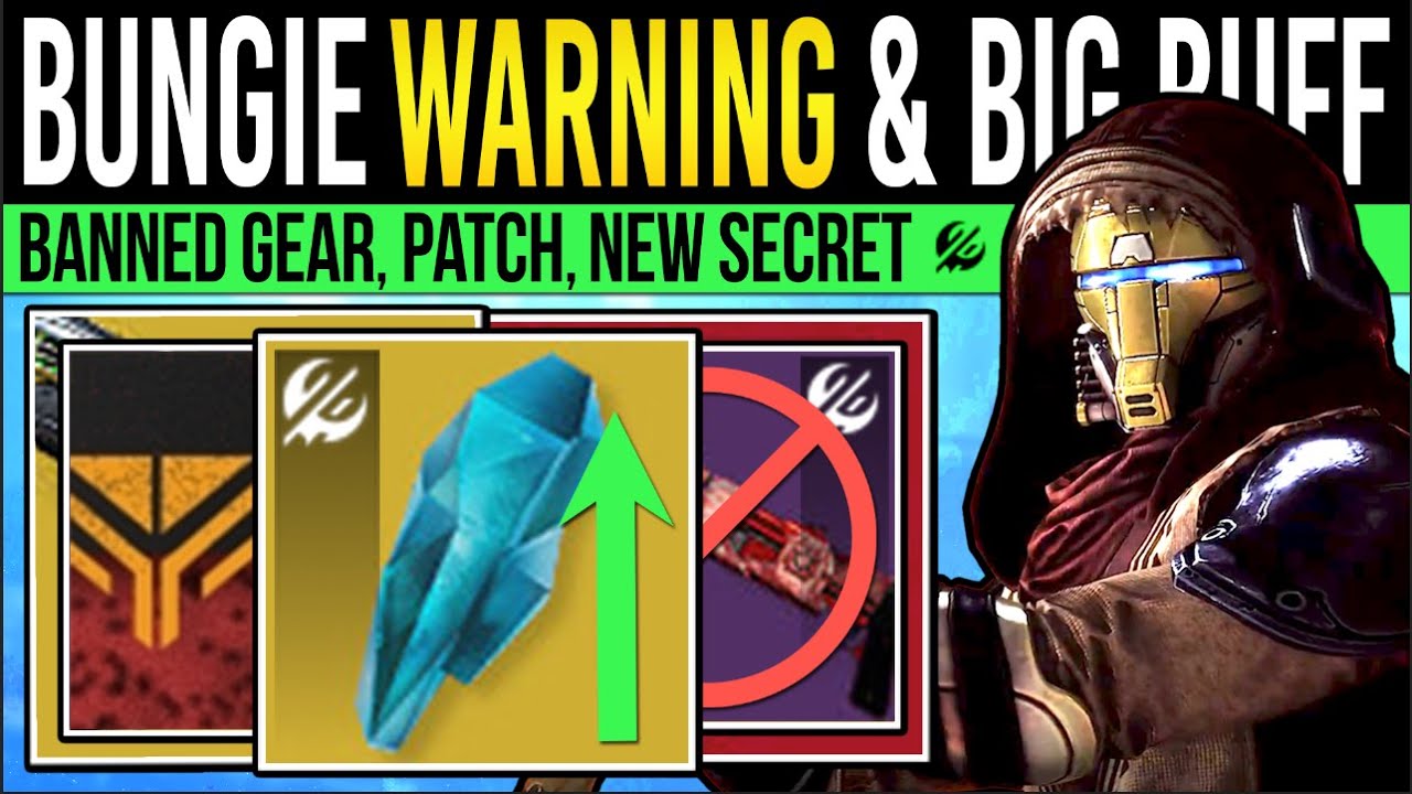Destiny 2: NEW CRYSTAL BUFF & BANNED LOOT! Dungeon WARNING, Snowball MODE, Patch Notes & New Weapons