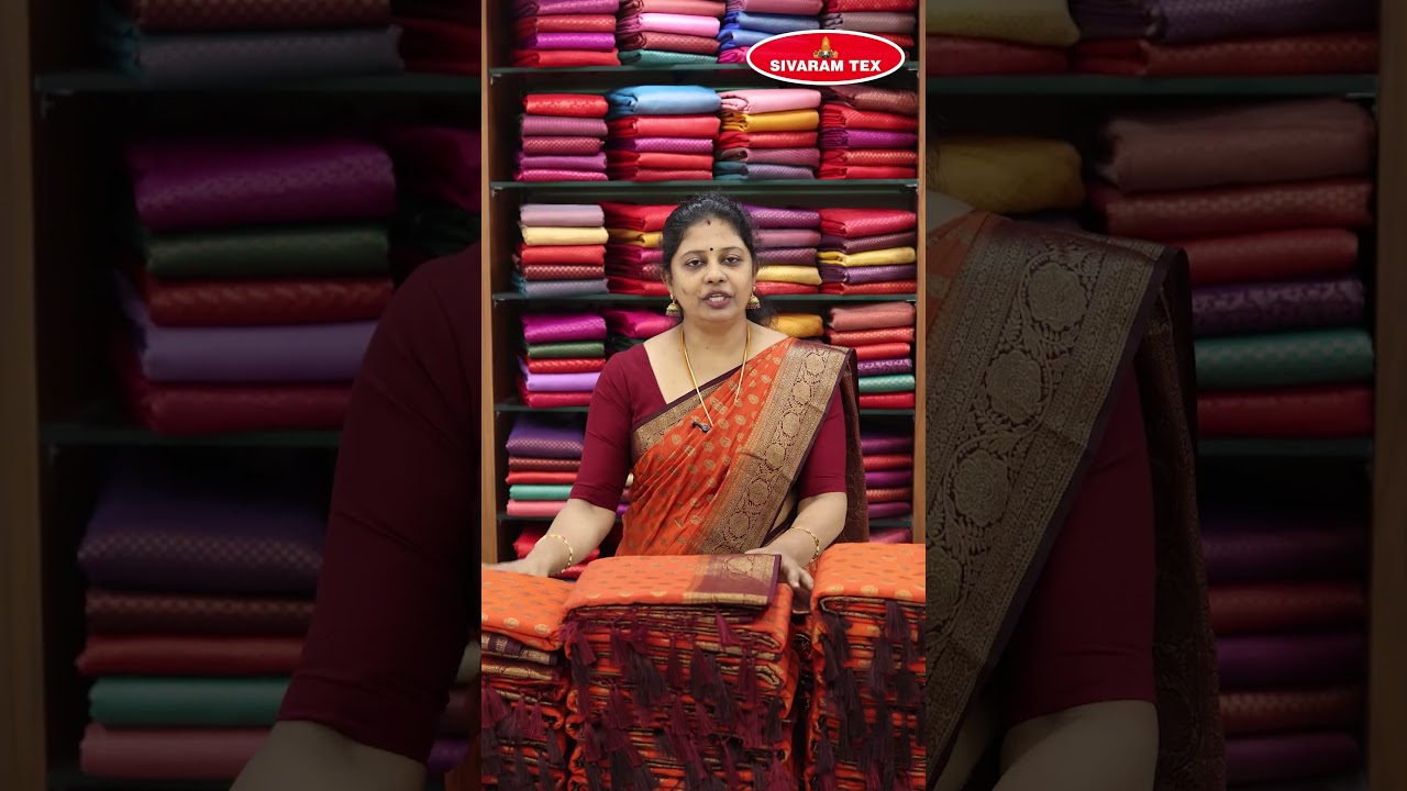 TRENDY RUST ORANGE SAREE COLLECTION | KUTHAMPULLY | 