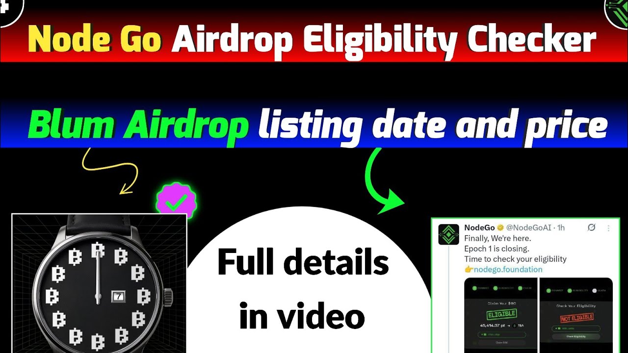 NodeGo Airdrop Live Checker | Blum Airdrop Binance Listing & Tokenomics Explained