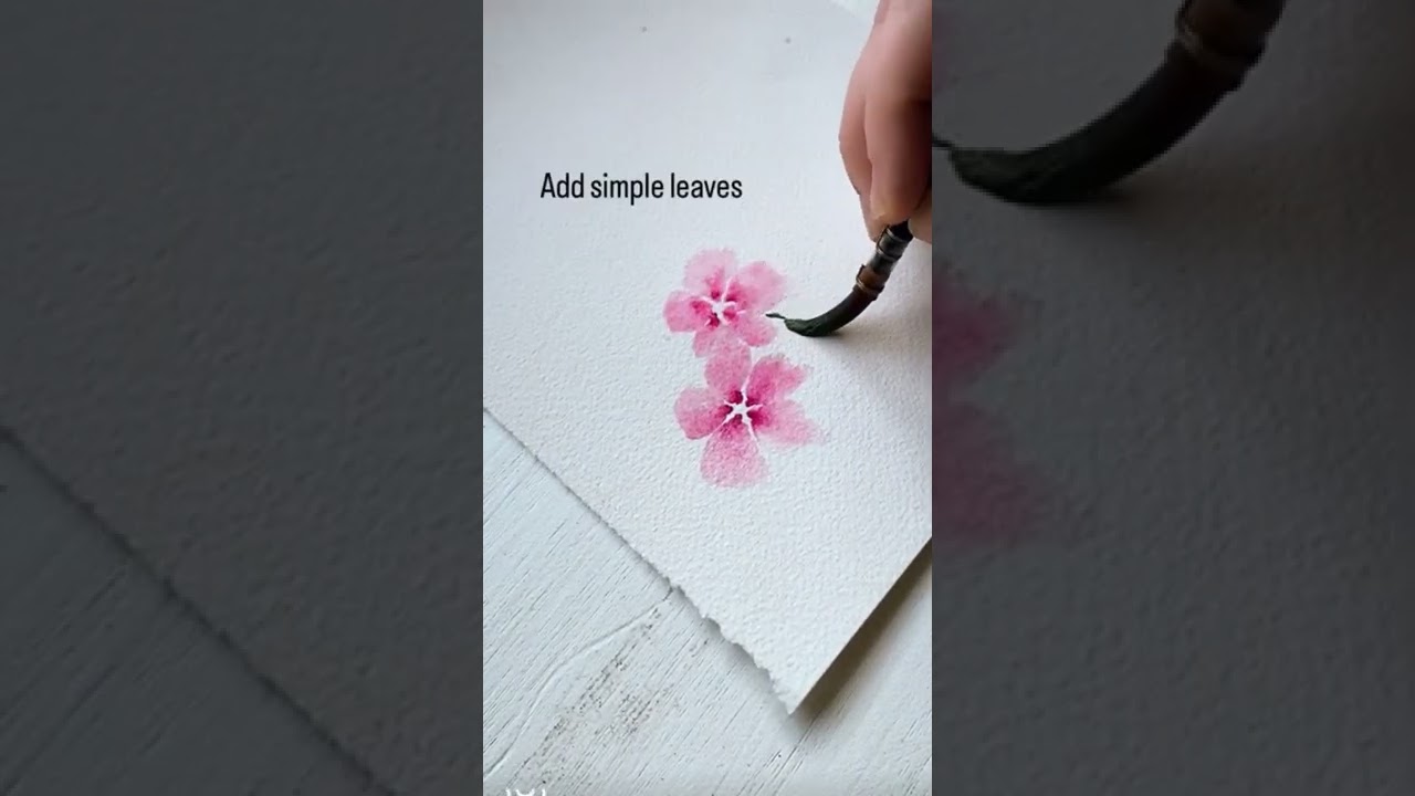 If you&rsquo;re stuck with watercolor flowers, try this easy way to paint perfect little petals every time