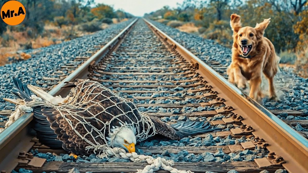 Hero Dog Saves a Mother Eagle From an Oncoming Train | Animal Rescue