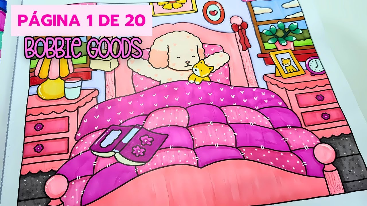 COLORINDO BOBBIE GOODS | BOM DIA | COM MARCADORES TOUCH 80 PEÇAS|  PINTE COMIGO | COLOR WITH ME