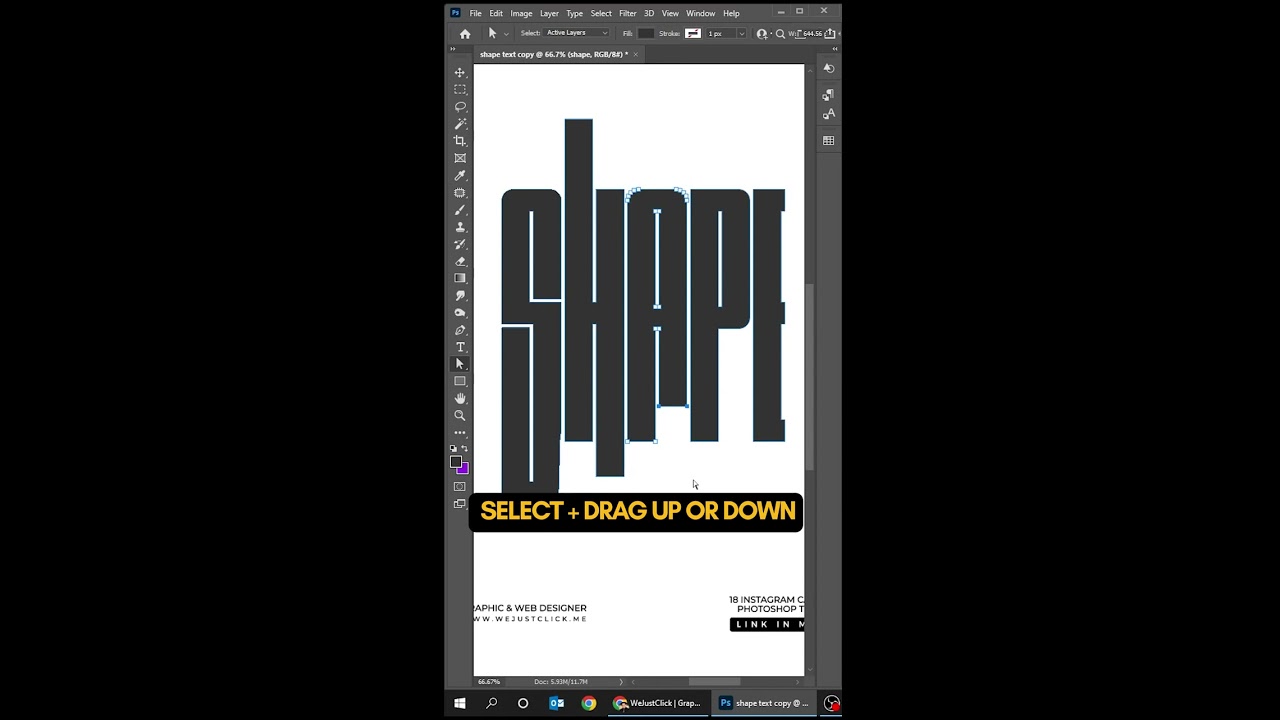 ПРОСТОЙ эффект типографики в Photoshop