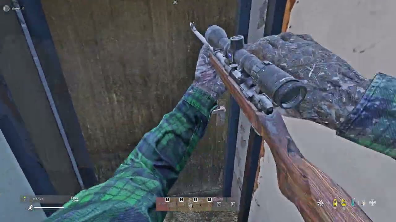 I shot an annoying sniper camper while he was opening his base. DayZ
