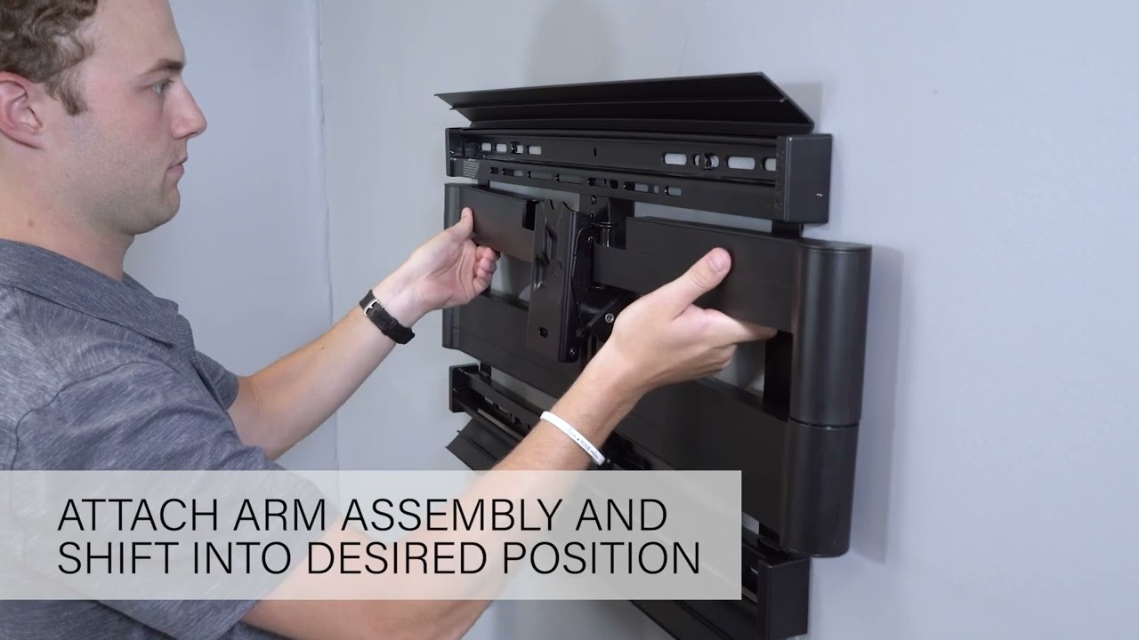 How to Adjust the SANUS Preferred Full-Motion TV Wall Mount For TVs 37