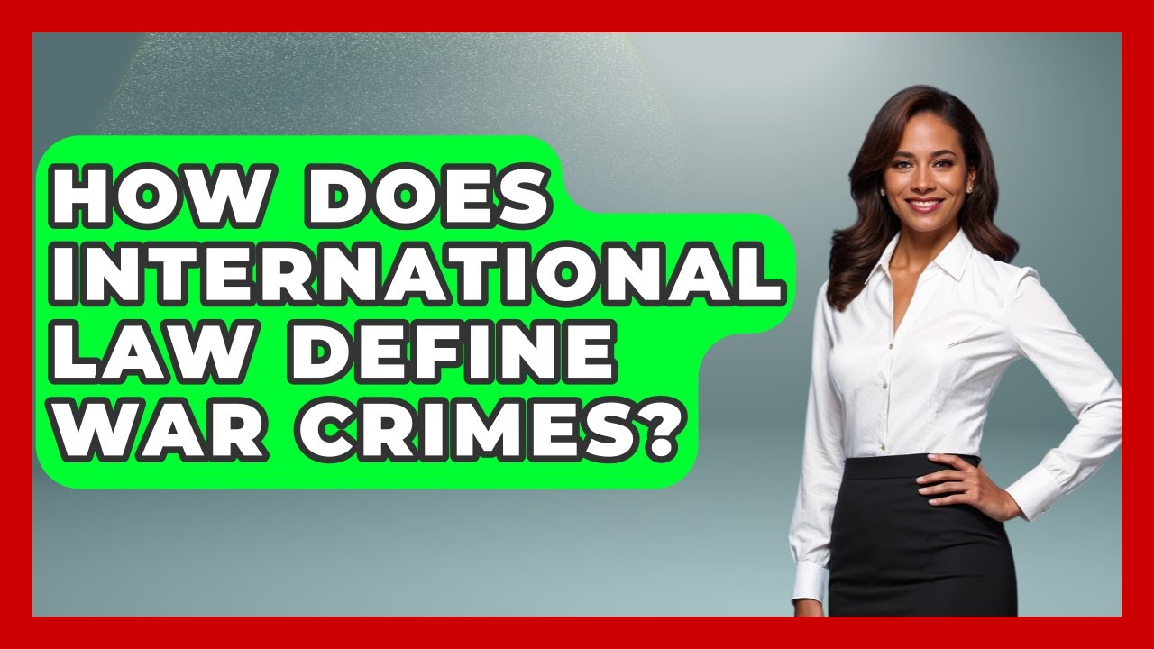 How Does International Law Define War Crimes? | International Humanitarian Law Experts News