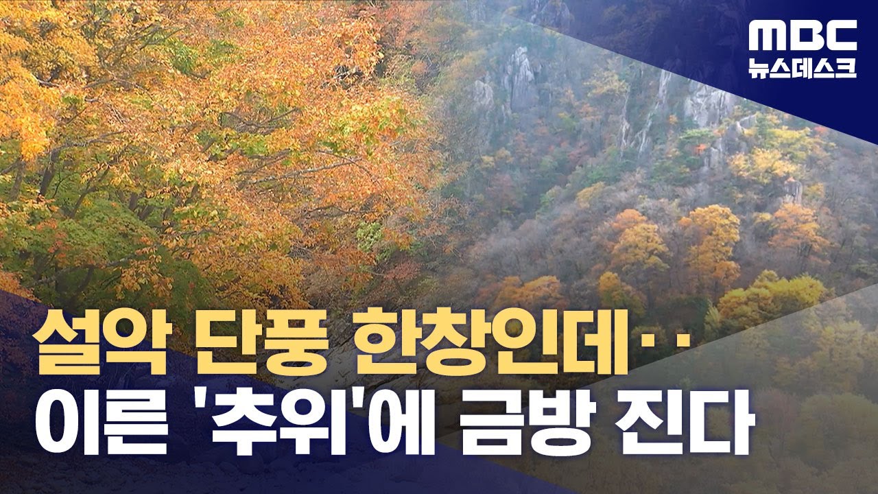 '오색 빛깔' 설악산 단풍 절정이지만‥