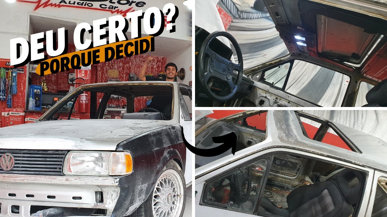 ADAPTAÇÃO TETO SOLAR ELÉTRICO VOYAGE/PARATI/GOL/SAVEIRO/QUADRADOS (TETO DE LATA) - PARTE 2
