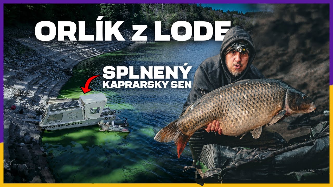 Orlík z lode - Kapři na orlíku - Rybarsky videa