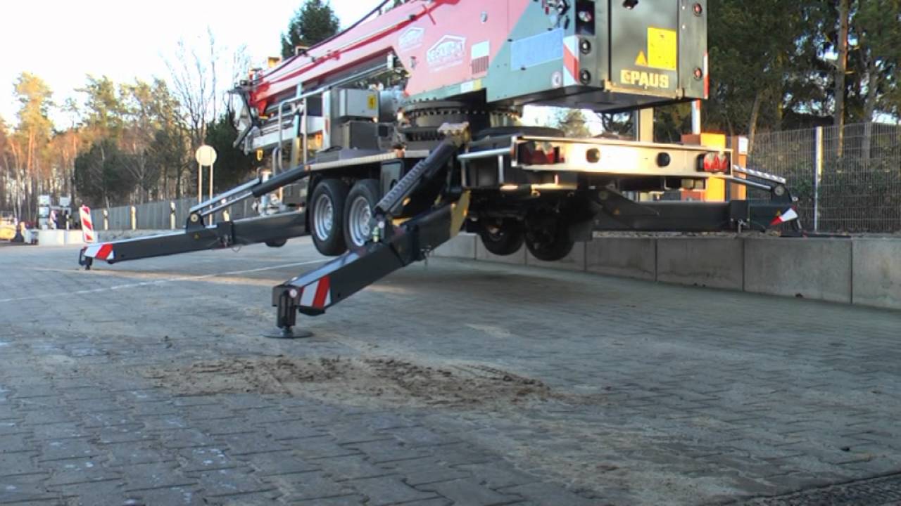 Unser leistungsstarker Mobil-Kran Paus PTK 31 auf Video