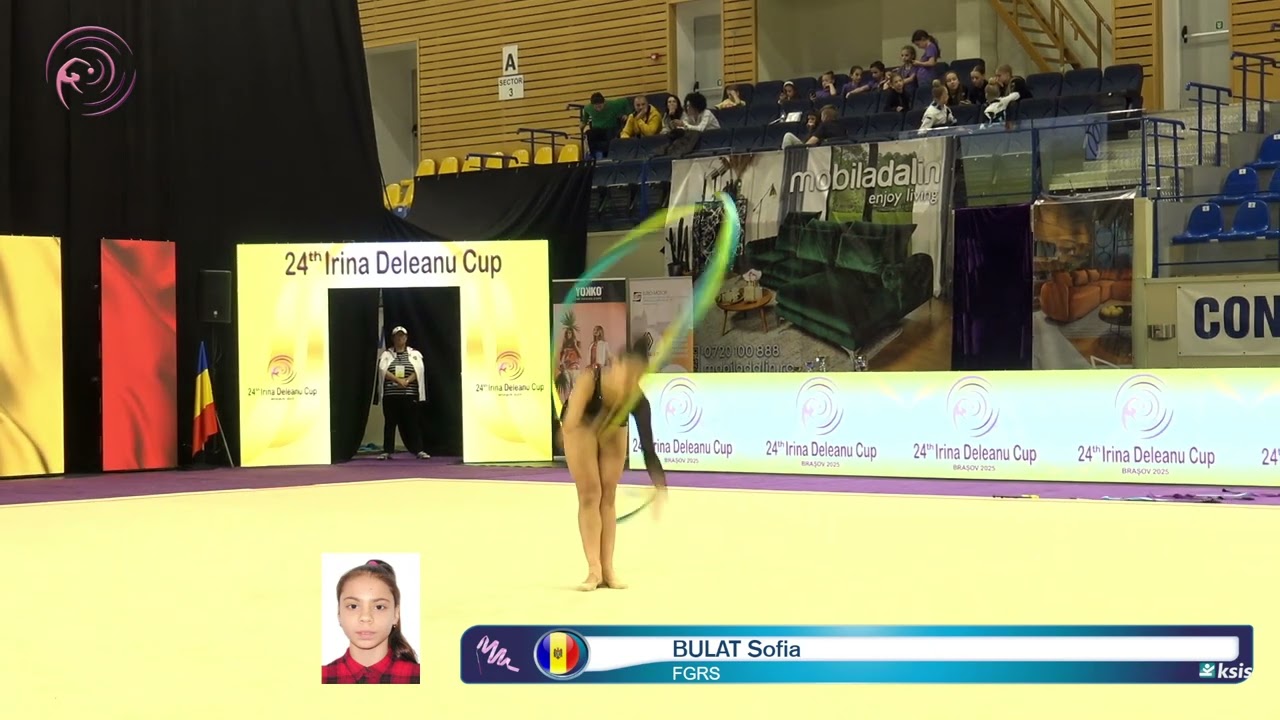 BULAT Sofia MDA 🎀 24th Irina Deleanu Cup 2025 FIG Seniors Ribbon FGRS #rhythmicgymnastics