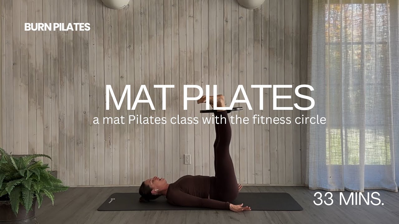 33 MIN MAT PILATES CLASS | With a Fitness Circle Ring | Home Mat Pilates Class