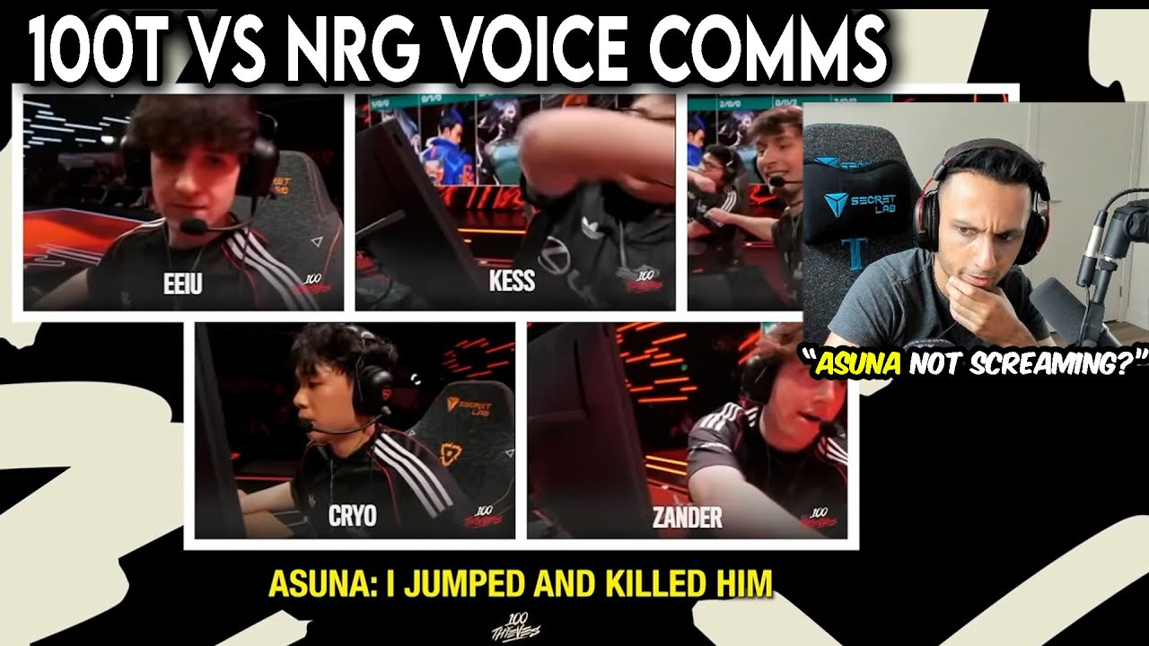 FNS Reacts To 100T Voice Comms Against NRG In VCT (Asuna Comms Got Better😂)