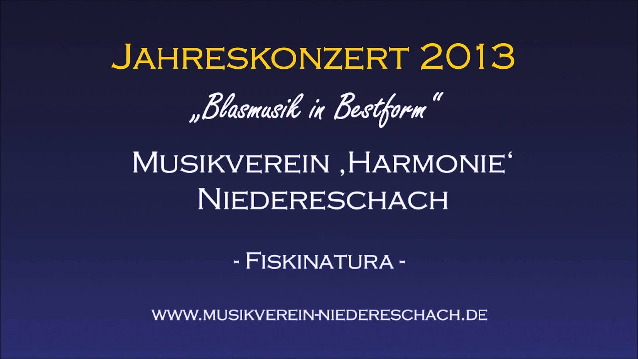 Fiskinatura - Musikverein 'Harmonie' Niedereschach
