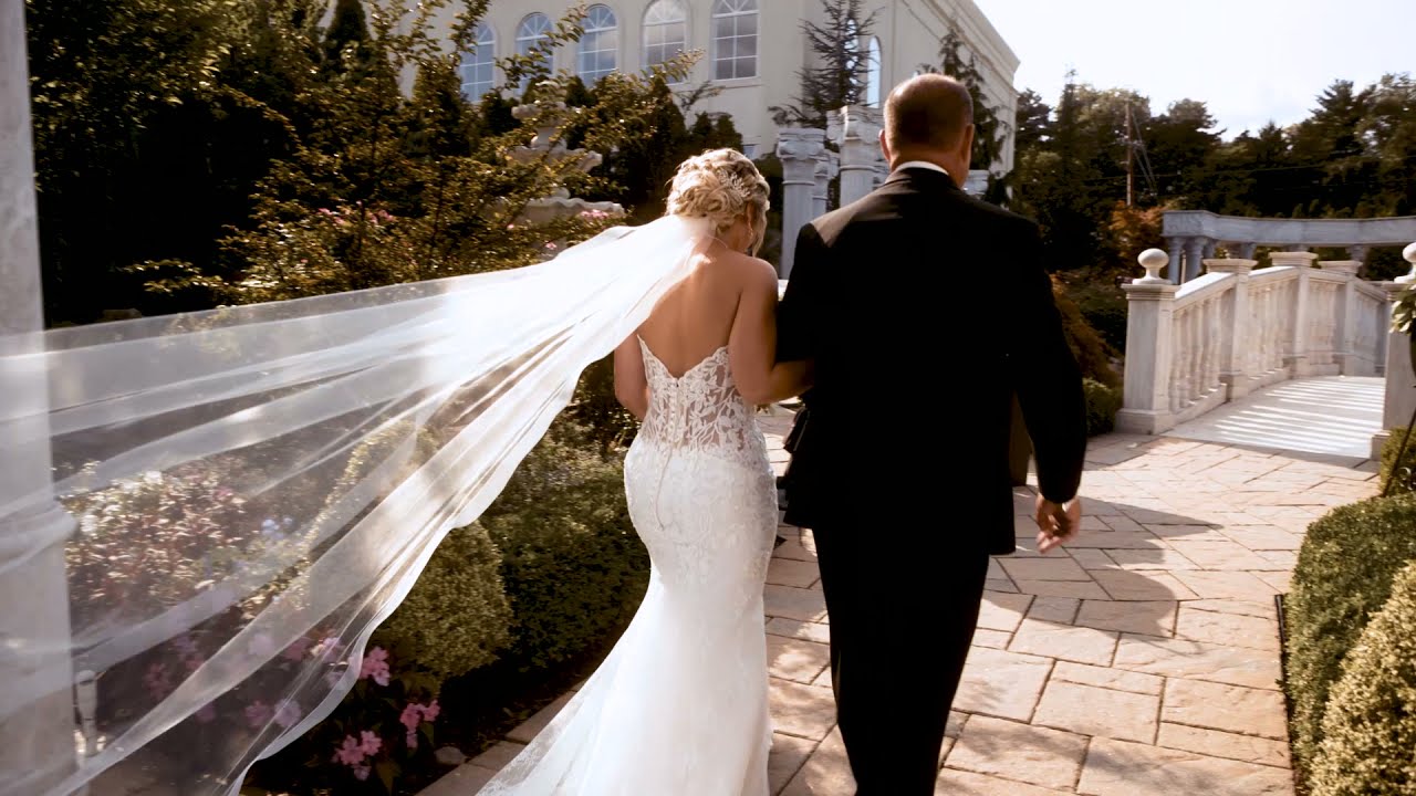 Bucks County Wedding Video Bride Walking to Love Living Canvas Media 215-431-1571 Event Company