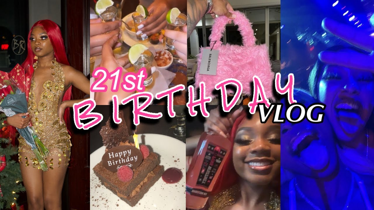 21ST BIRTHDAY VLOG | club ruined my bday!? I got DRUNK, opening gifts, new purse, I burnt my food