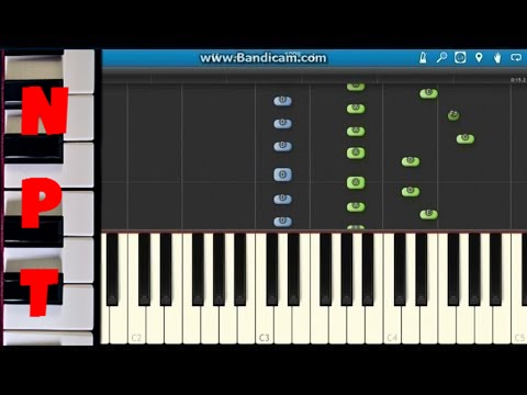 How to play the piano intro to Fashion by Lady Gaga - Synthesia 100% and 20% speed
