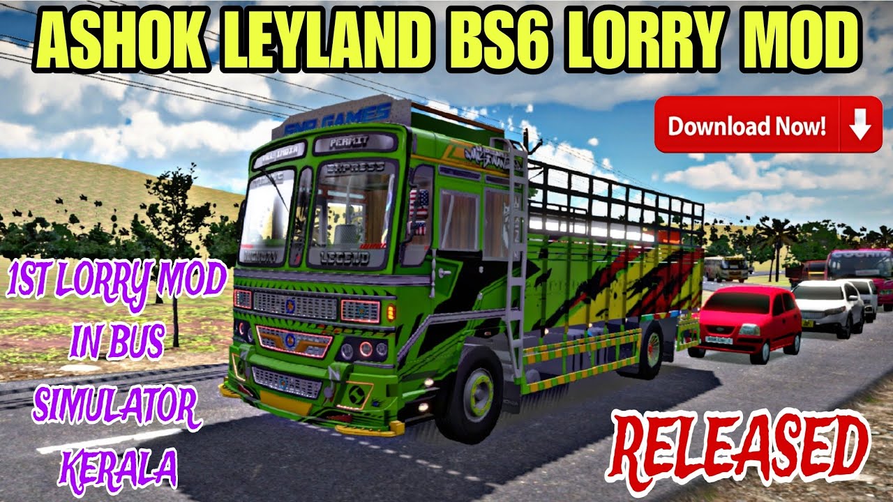 FIRST ASHOK LEYLAND BS6 LORRY MOD RELEASED BUS SIMULATOR KERALA