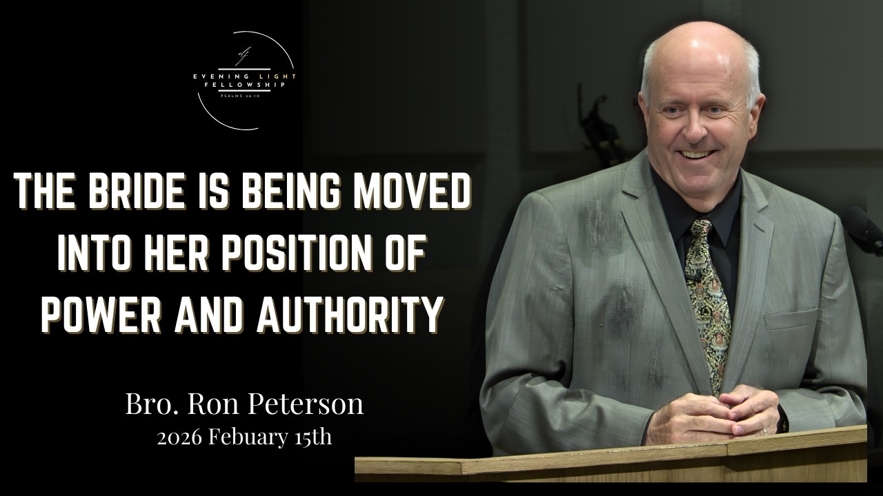 The Bride Is Being Moved Into Her Position Of Power And Authority - Bro Ron Peterson