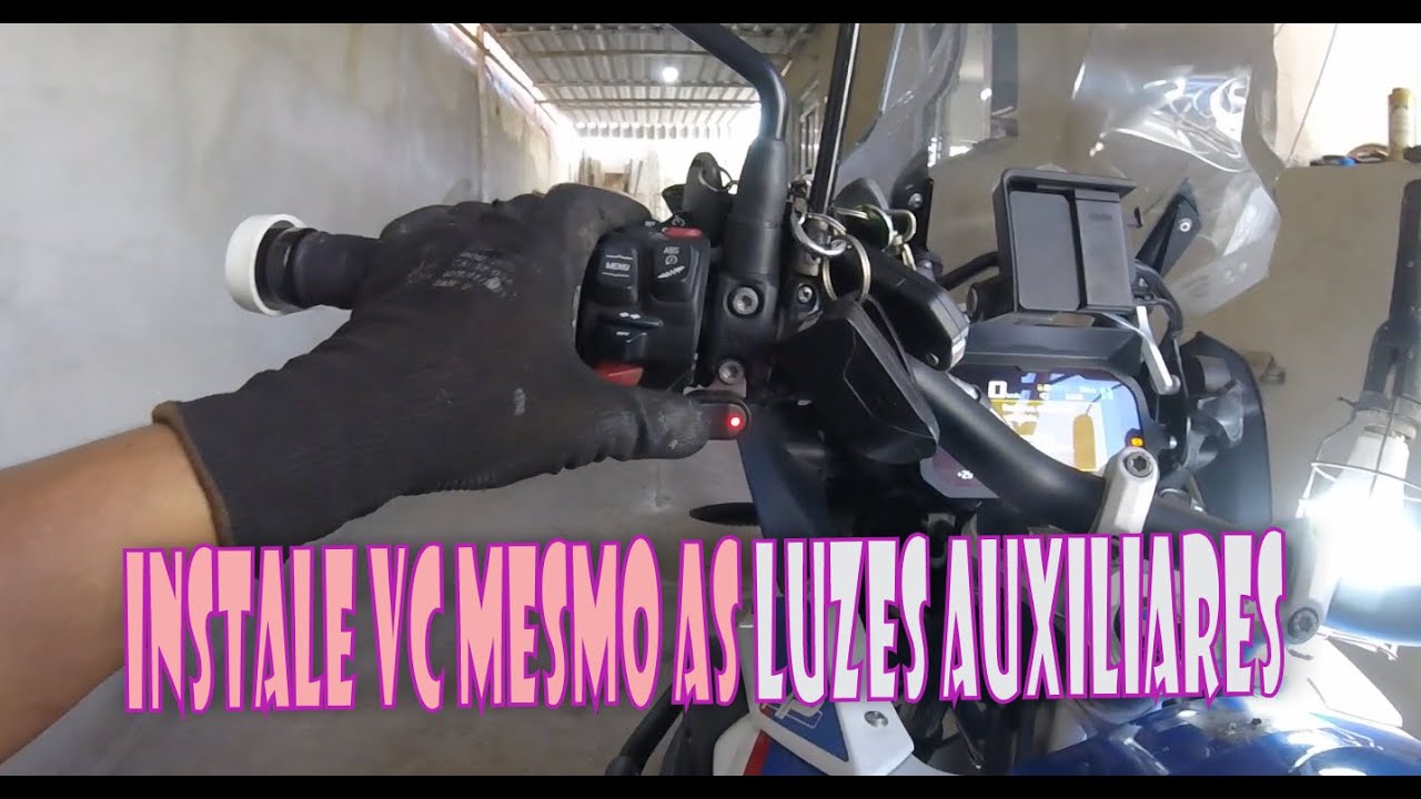 INSTALAÇÃO FARÓIS AUXILIARES (MILHA) R1250 GS /R1200 GS