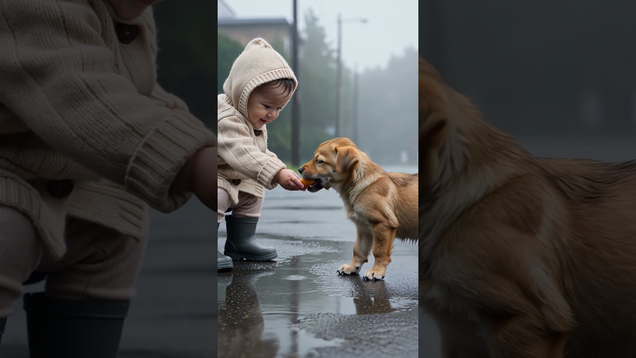 stray dog love  #cute #baby #straydogs #abandoned
