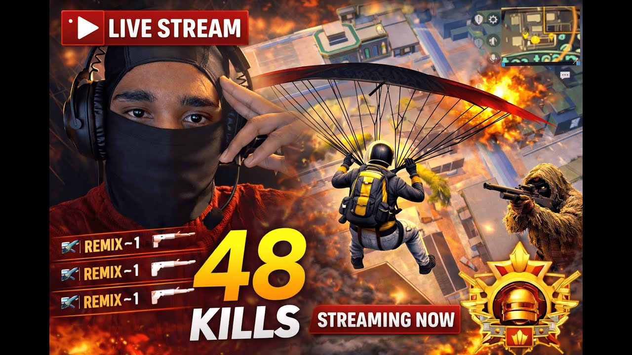 PUBG MOBILE LIVE 🔴 | High Kill Gameplay + Intense Clutches!