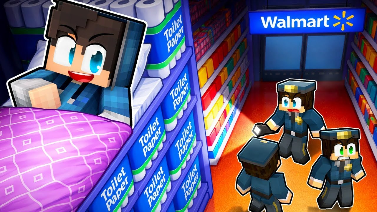 Tajně Bydlím v NÁKUPNÍM CENTRU v Minecraftu…