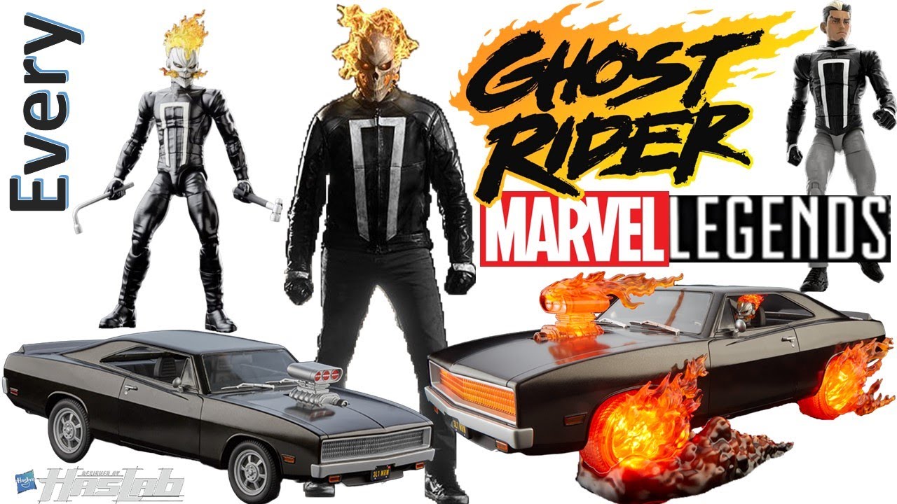 Сравнение всех легенд Marvel Ghost Rider Toybiz и Hasbro. Cosmic Ghost Rider HASLAB Робби Рейес
