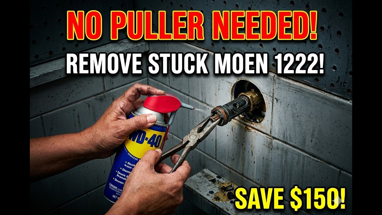 Moen 1222 Cartridge Stuck Removal Easy Fix Without Special Tools