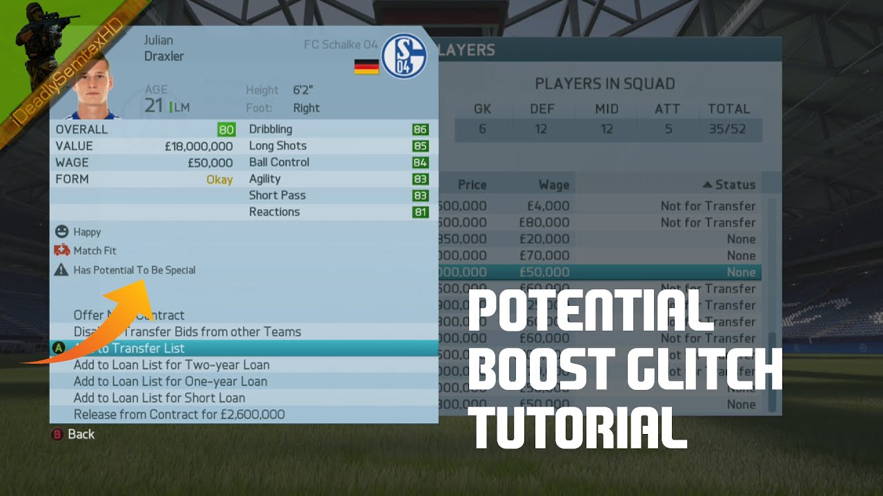 FIFA 16/17 - Potential Glitch - Turn a Free Agent into a Superstar!!