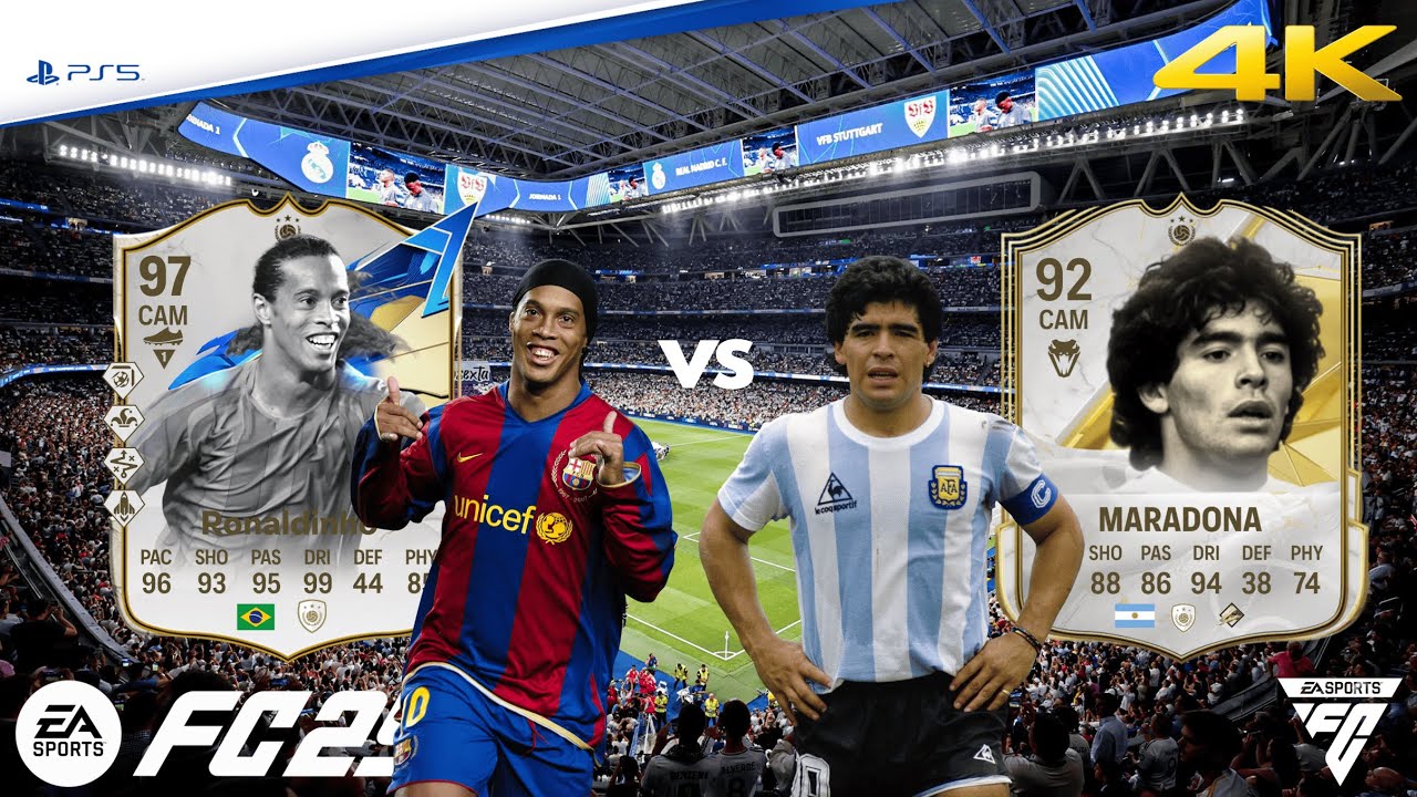 Soccer Aid vs Classic XI feat. Ronaldinho, Maradona, Pele... | EA FC 25 | PS5 4K HD