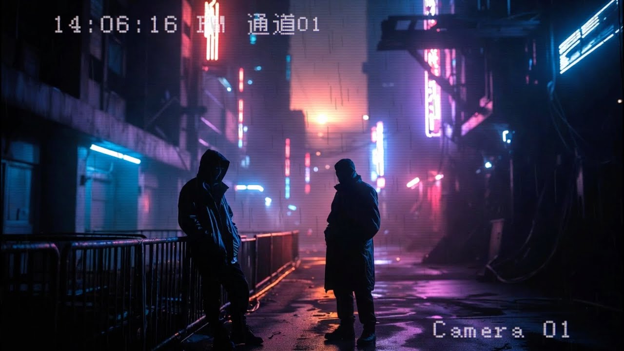 music for lost nights |  deep ambient cyberpunk music + rain atmospherics