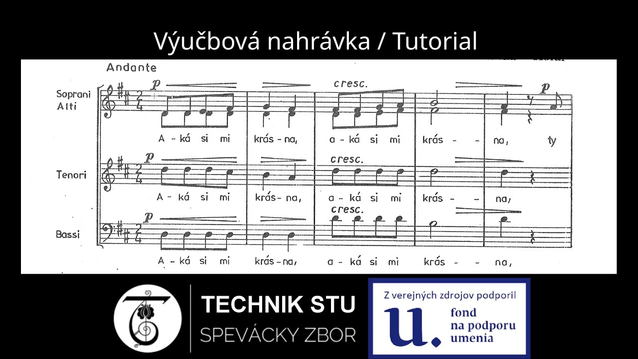 Tenor tutorial: Aká si mi krásna - Eugen Suchoň (Slovak music)