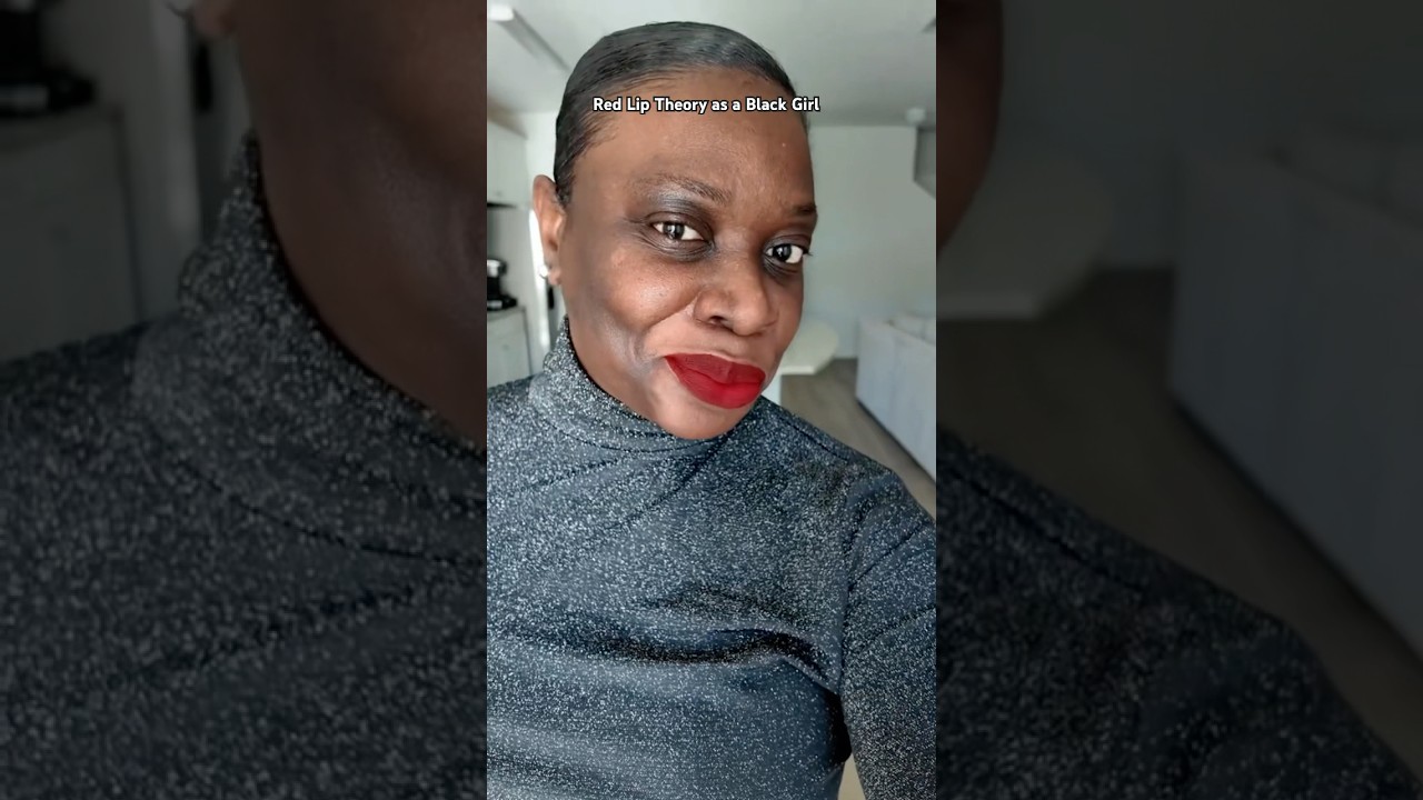 Testing the Red Lip Theory as a black girl with hyperpigmentation & imperfections.