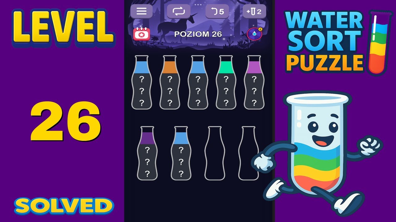 Water Sort Puzzle &ndash; Level 26 | Fast & Clean Solution