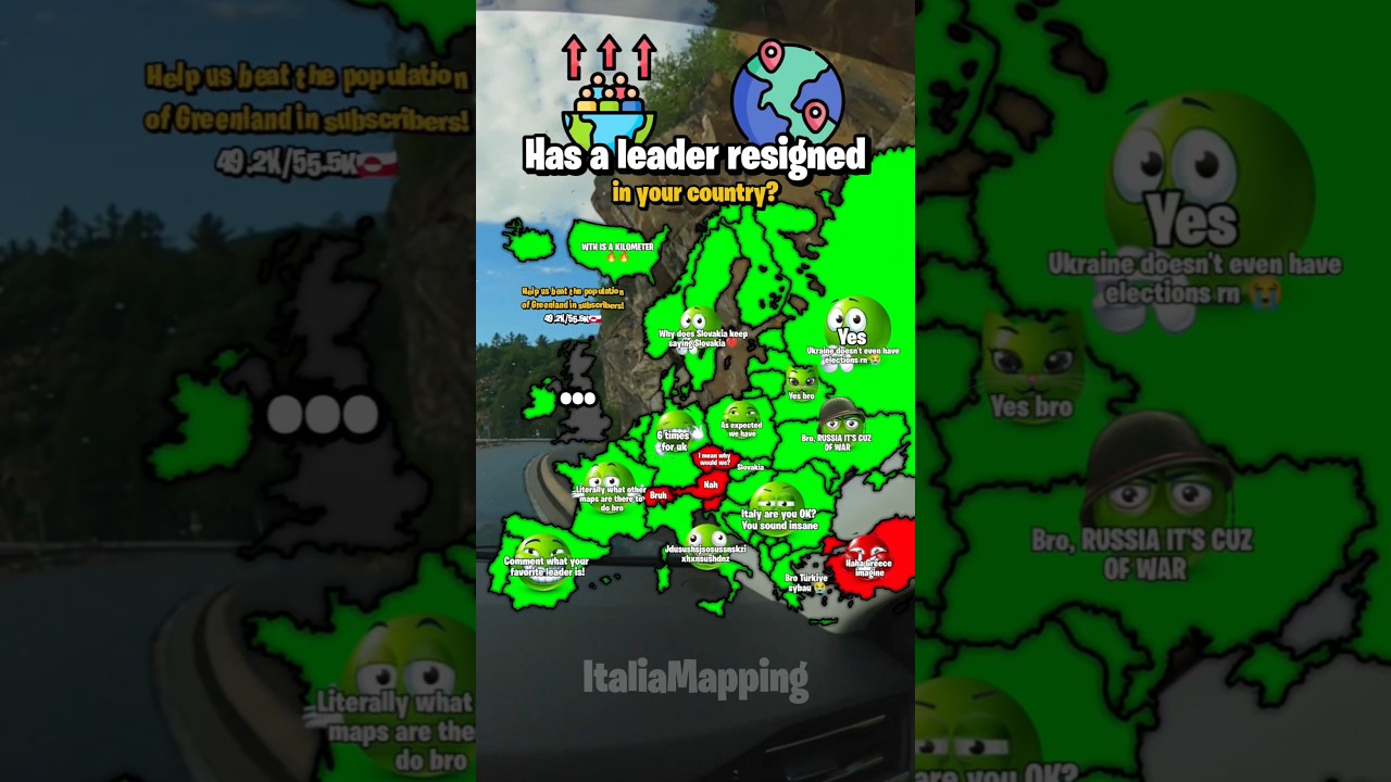 Has a leader resigned in your country? | ItaliaMapping #fypシ゚viral #mapping #mapper #geography #map